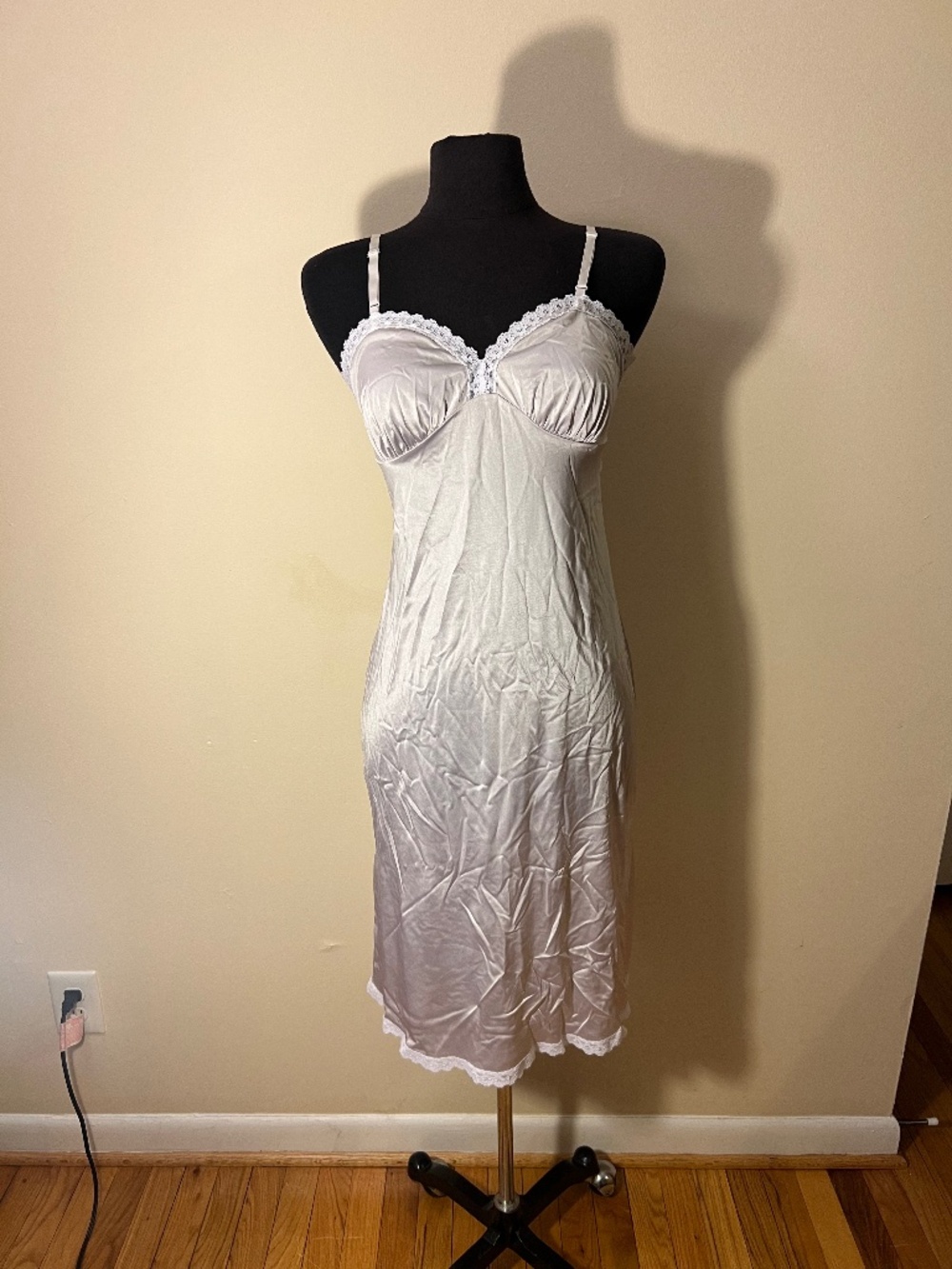 Kayser Cream Slip Midi Dress